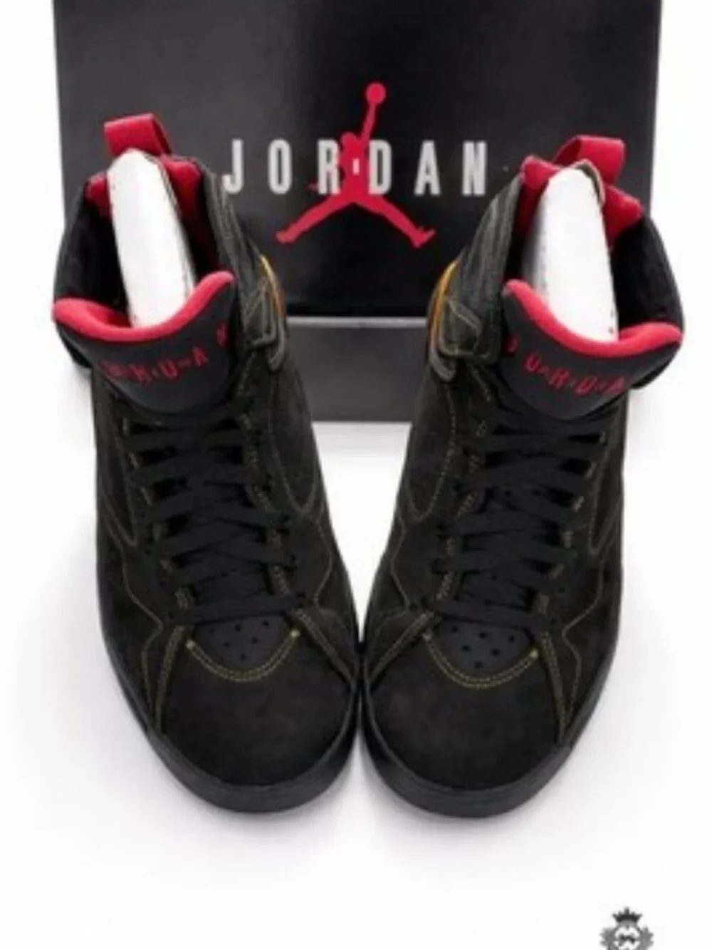 Air Jordan 7 Retro Black Gold Red Yellow Size 9 Men’s New OG All